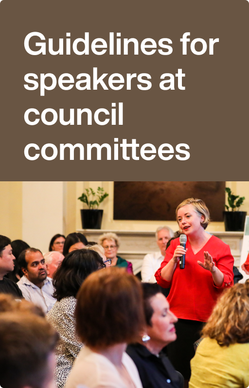 Guidelines For Speakers At Council Committees City Of Sydney