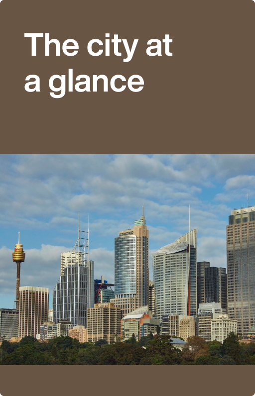 The city at a glance - City of Sydney